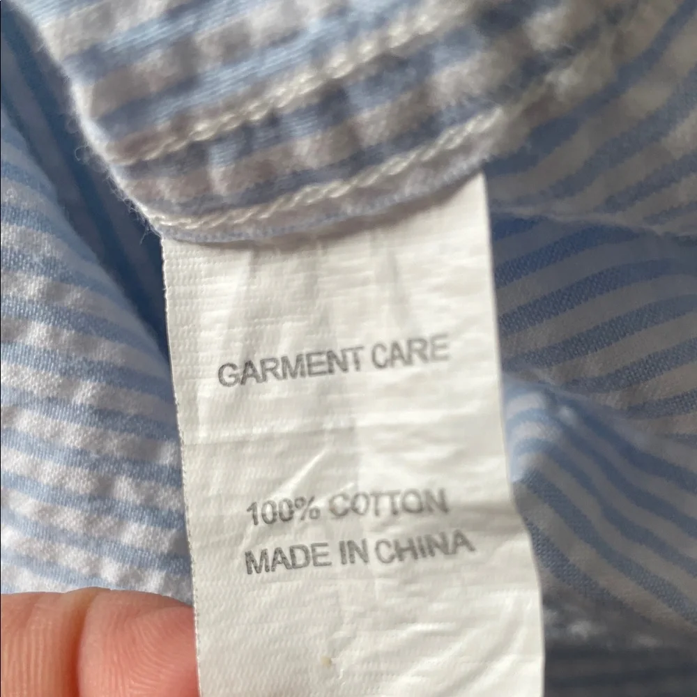 Castaway Light Blue Shirt with Red Embroidery - Picture 7 of 7